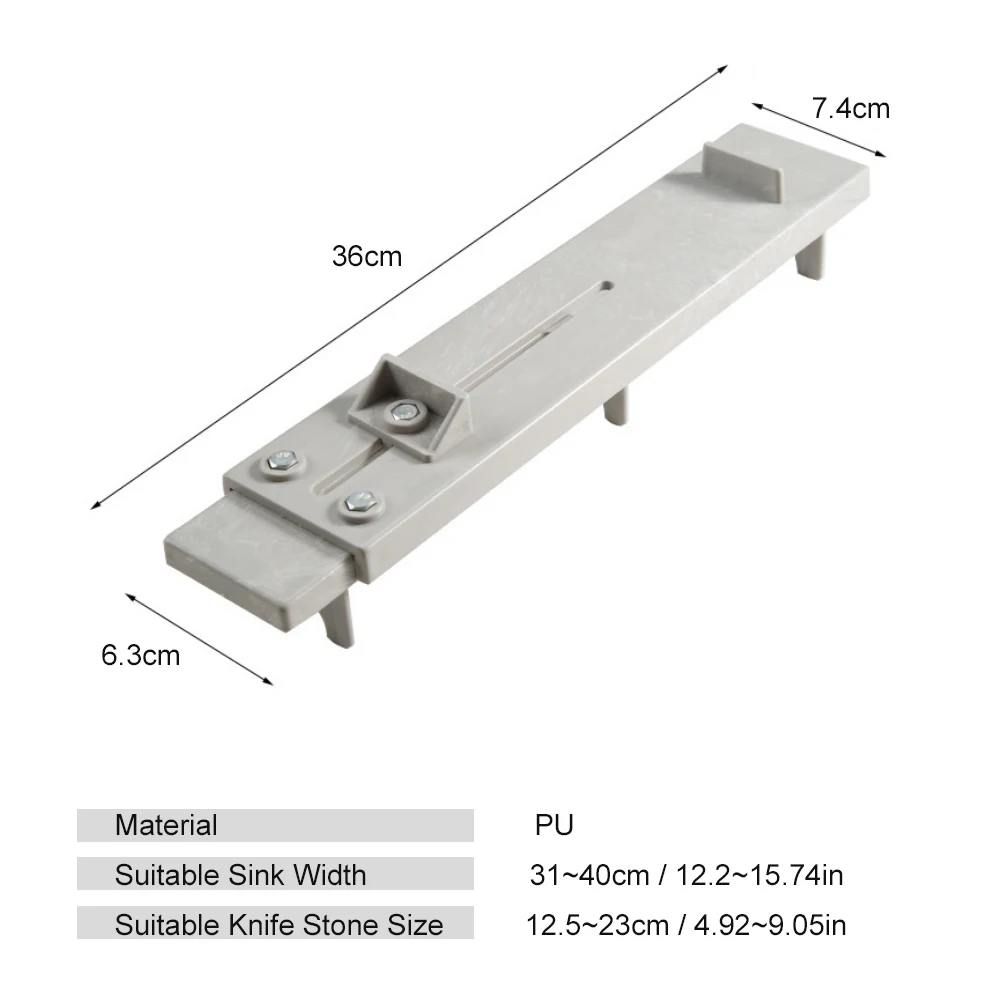 

Adjustable Over Sink Sharpening Stone Holder Retractable Non-slip Whetstone Sink Bridge Fits 12.2in to 15.74in Kitchen Sink