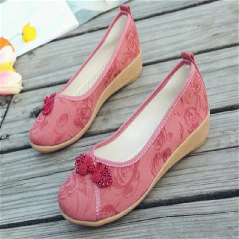 

Женские туфли на низком каблуке, легкие повседневные туфли из ткани с бантом и закрытым носком, для общежития, 2022