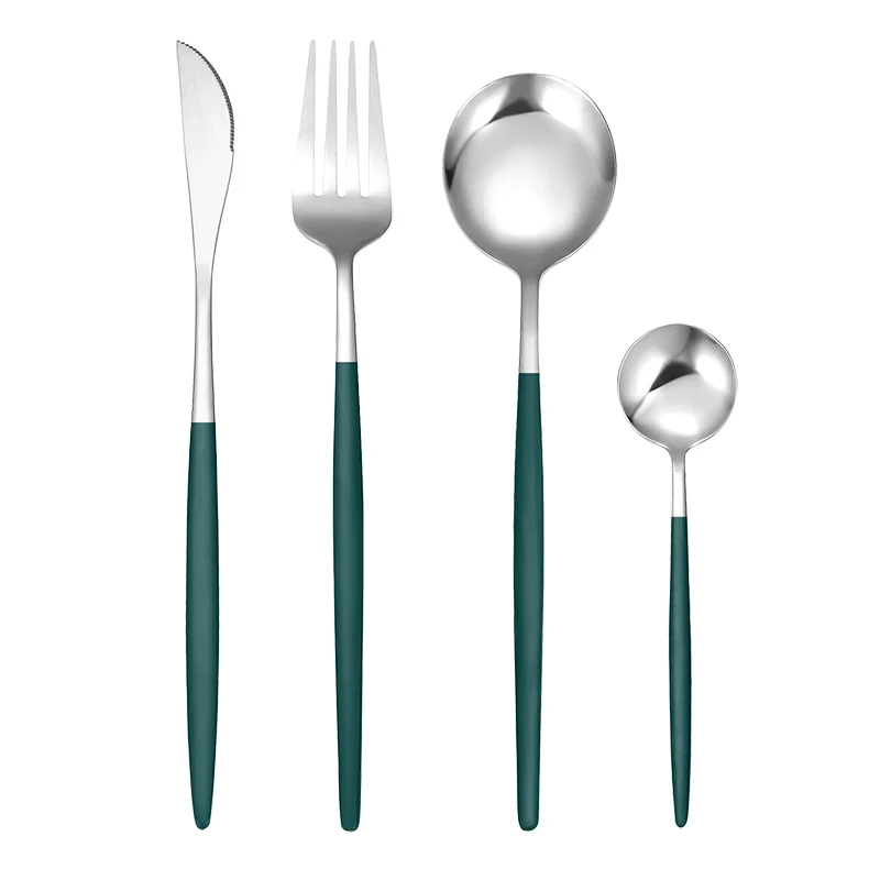 Столовые приборы из нержавеющей стали набор столовых приборов свадебное зеркало