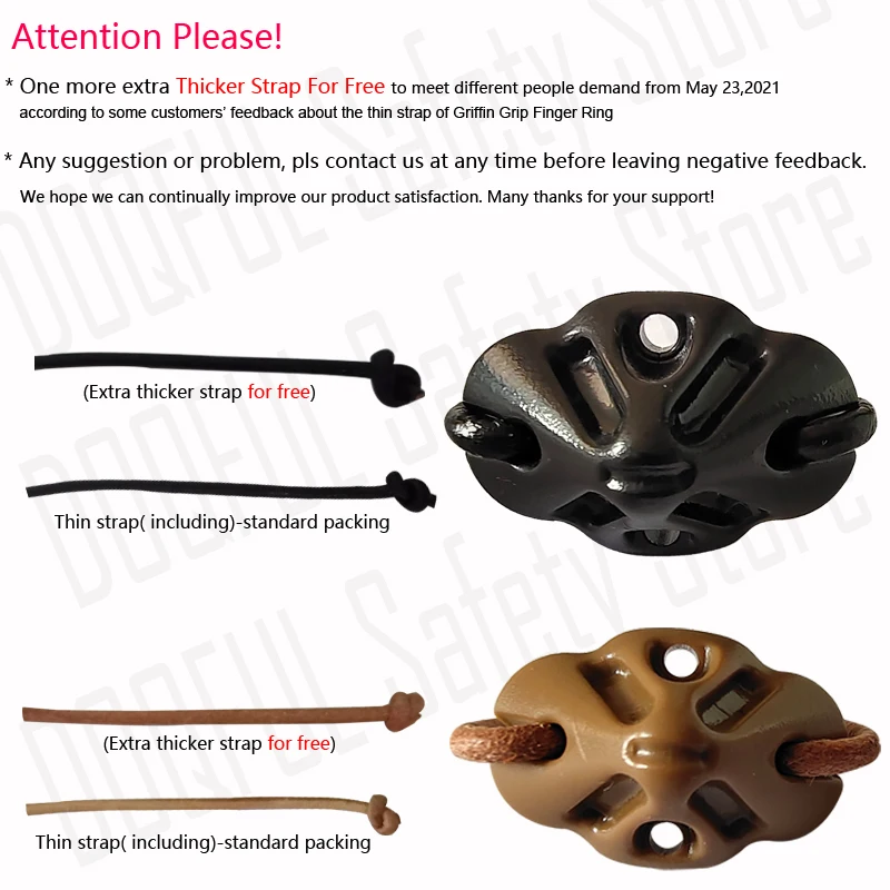 2 шт. персональное защитное Скрытая Грифон сцепление палец кольцо боевых