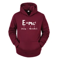 funny math energy equal milk add square coffee theory of relativity hoodies casual long sleeve mens fashion cool sweatshirts