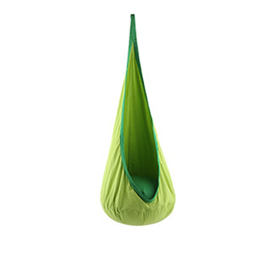 

Outdoor Indoor Swing Pod Children Tree Courtyard Air Cushion Hammock Chair Home Space Saving Zipper Roof Hanging Seat
