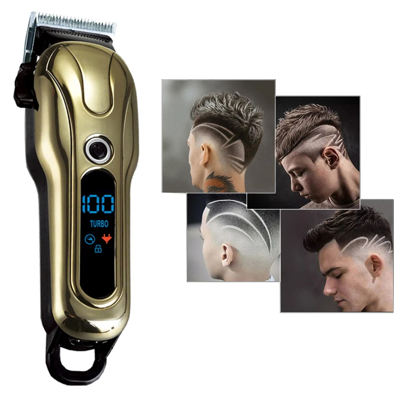 

Electric Hair Clipper Rechargeable Electric T-Outliner Finish Cutting Machine Hair Trimmer Electric Shaver Barber Hair Cutter