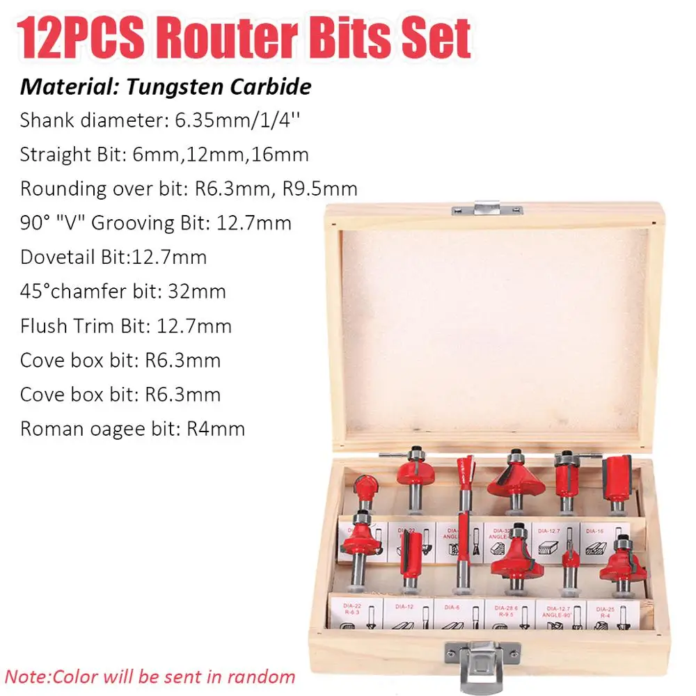 

2200W Electric Hand Laminate Edge Trimmer Wood Router 1/4'' Collet Carving Machine Carpentry Woodworking Power Tools