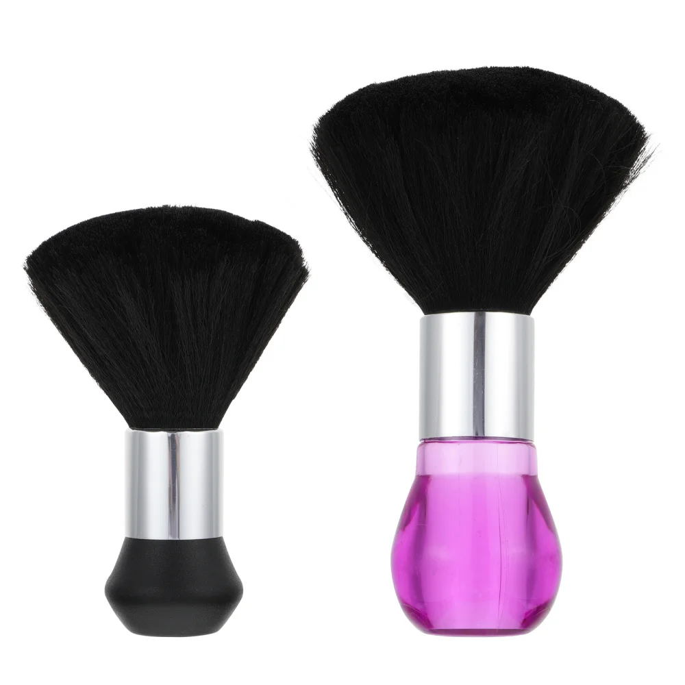 

2pcs Neck Hair Cleaning Brush Barber Hair Sweep Brush Hair Brush for Salon