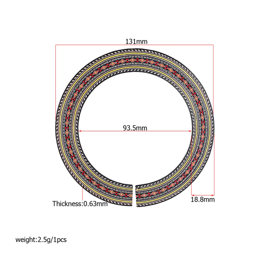 

GXB24 Classical Guitar Wood Inlaid Soundhole Acoustic Guitar Rosette Wood Part