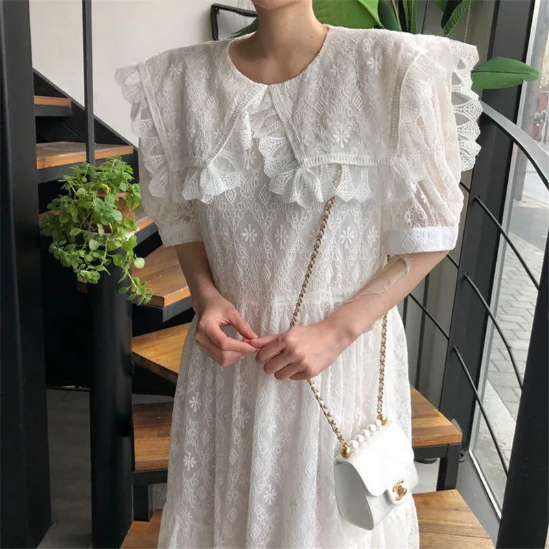 

Real Shot 2019 New Fashion Women's Casual Sexy Lace Dress