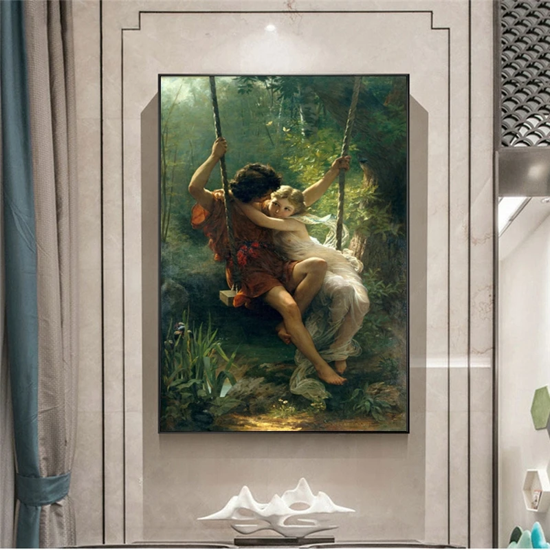 Pierre Auguste Cot известная картина маслом Размножение на холсте плакат печать