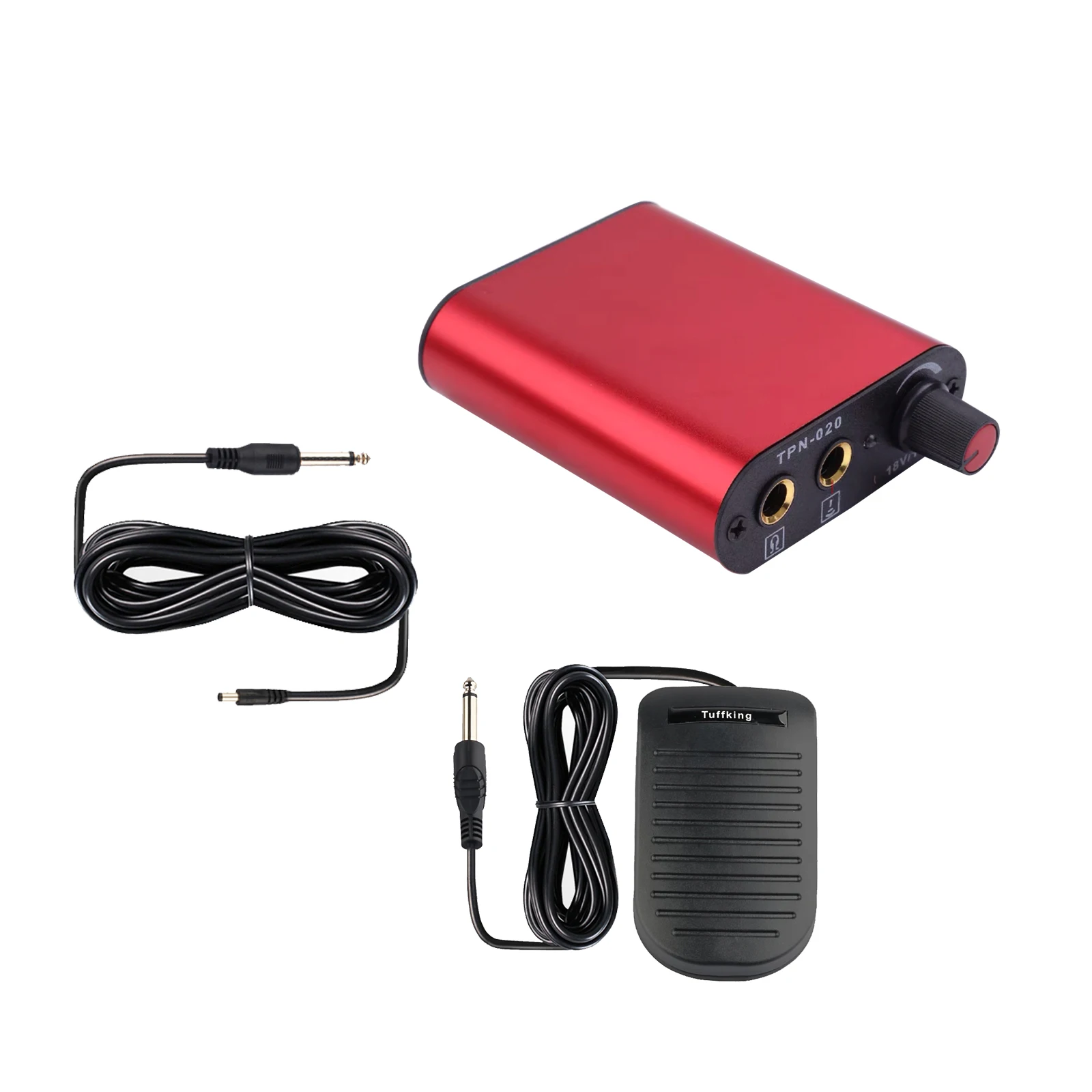 

Mini Tattoo Power Supply Set Professional Tattoo Power Supply with Pedals Clip Cord for Rotary Tattoo Machine Body Art Supplies