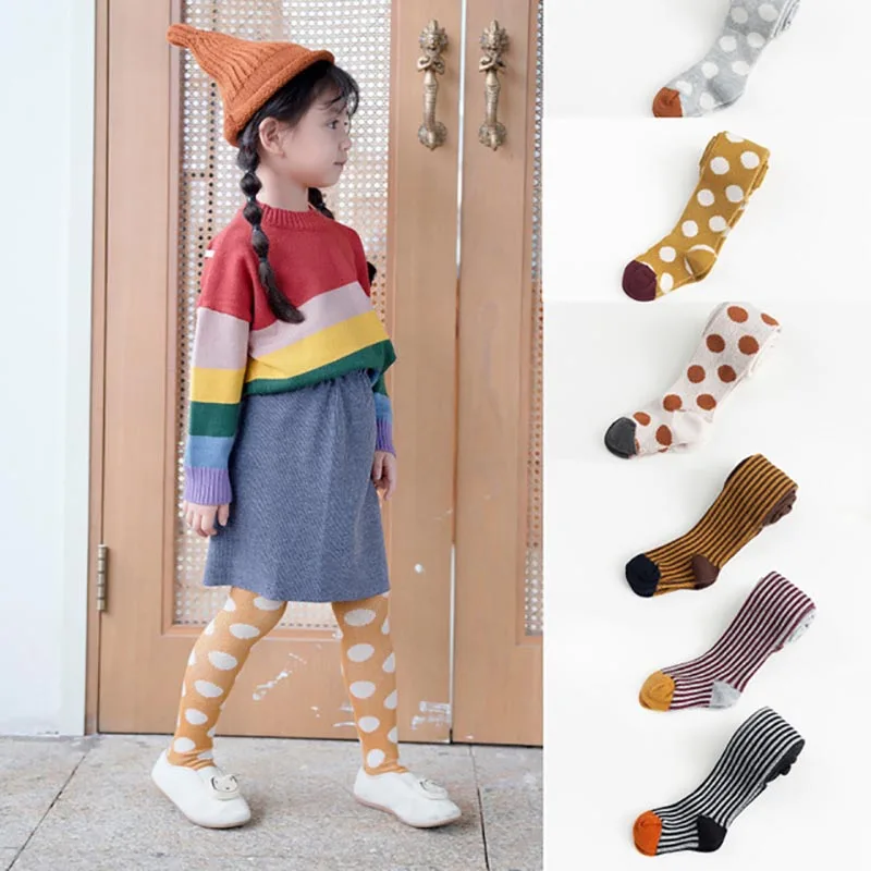 SLKMSWMDJ/модные леггинсы сезон осень зима новые хлопковые детские колготки в