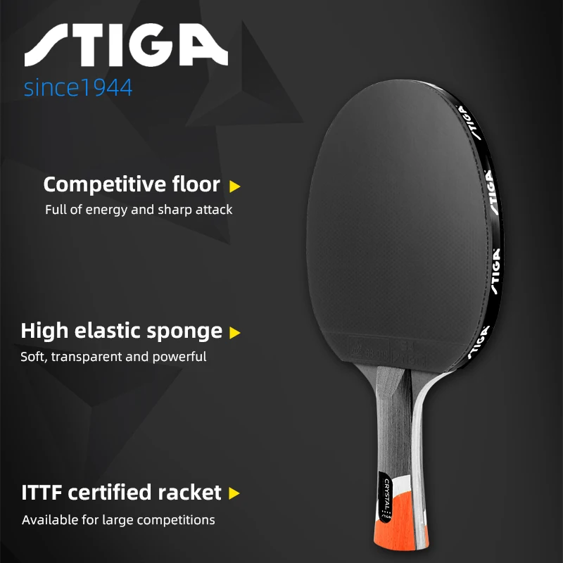 STIGA 6 Star Table Tennis Racket Pro Ping-pong Paddle Pimples In For Offensive Rackets Sport Stiga Hollow handle | Спорт и