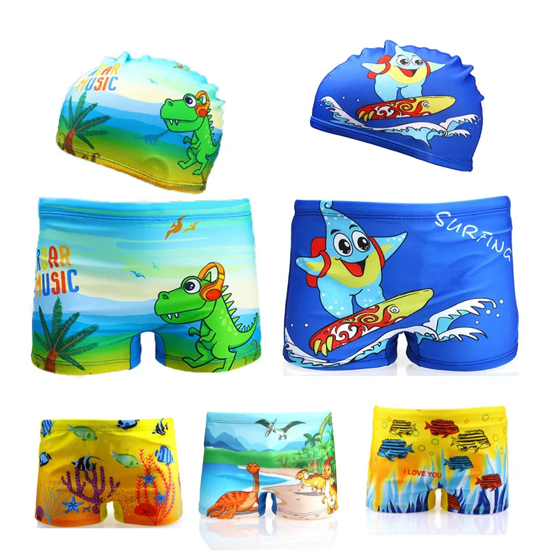 

Boys Swimwear Cartoon2-10years Children's Summer Beach Swimsuit Boys Swimming Trunks Swimsuit One Piece