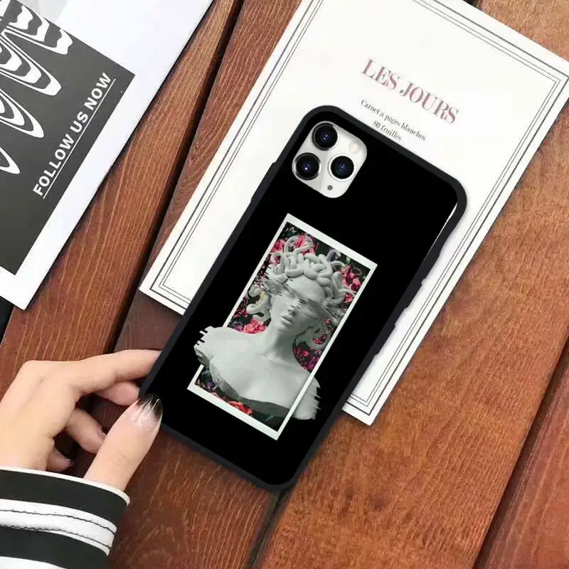 

Abstract Art Statue pattern Phone Case for iPhone 11 12 pro XS MAX 8 7 6 6S Plus X 5S SE 2020 XR