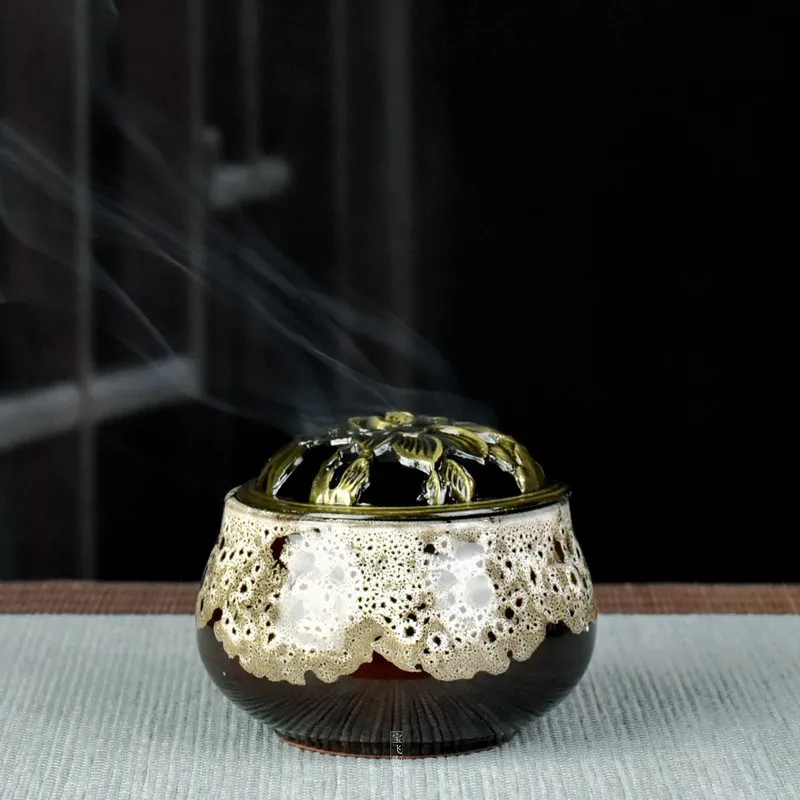 Катушка-курильница керамическая курильница портативная для буддизма подставка