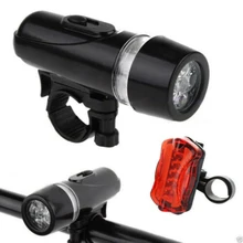 LED bicycle cyclist waterproof silicone flashlight, headlights and taillights, handlebars and frame, for mountain or road bikes