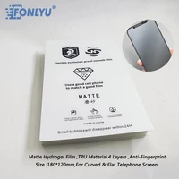 fonlyu anti fingerprint matte hydrogel film phone sticker for hydrolic film cutting machine diy plotter for electronic cigarette