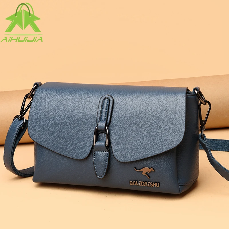 

High Quality Pu Leather Women Handbags Luxury Design Ladies Shoulder Bag 2021 The New Fashion Solid Color Travel Messenger Bag