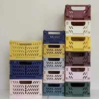 folding basket sundries snacks cosmetics desktop sorting case fruit storage box