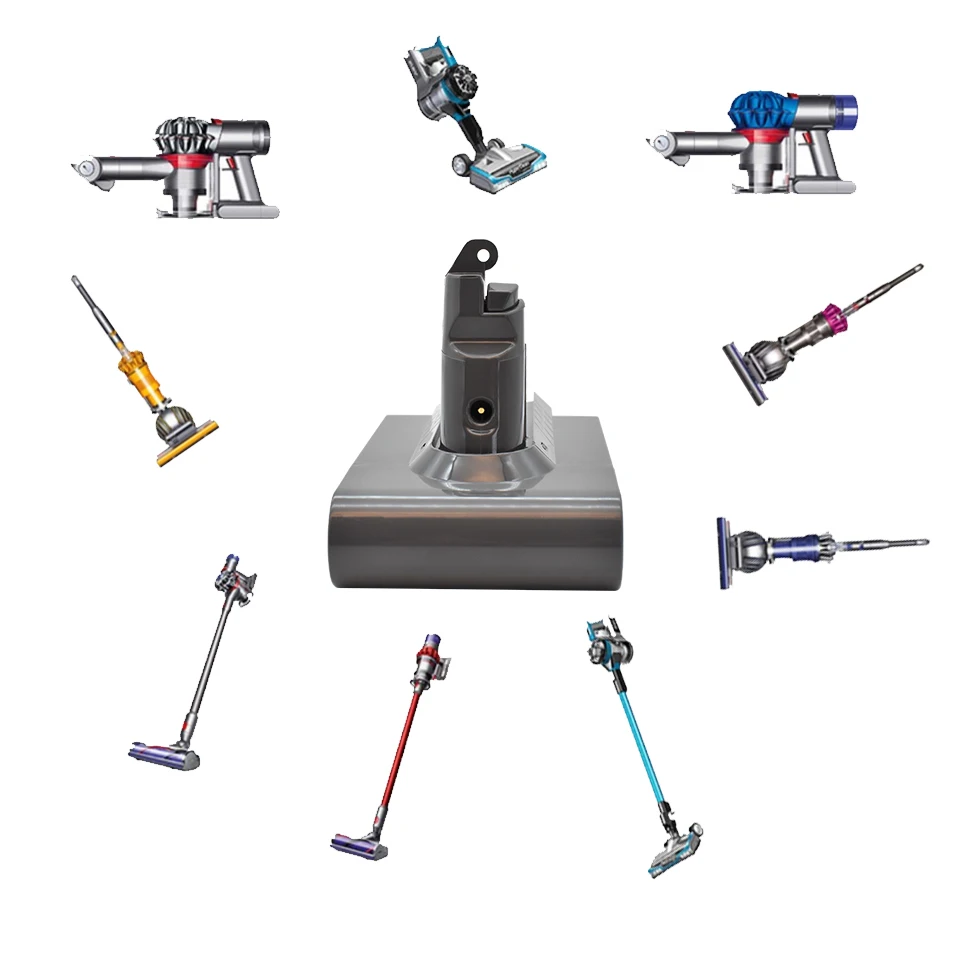 

2021 NEWEST 21.6V lithium ion battery for vacuum cleaner battery of Dyson V6 DC58 DC59 DC61 DC62 DC74 SV07 SV03 SV09 965874