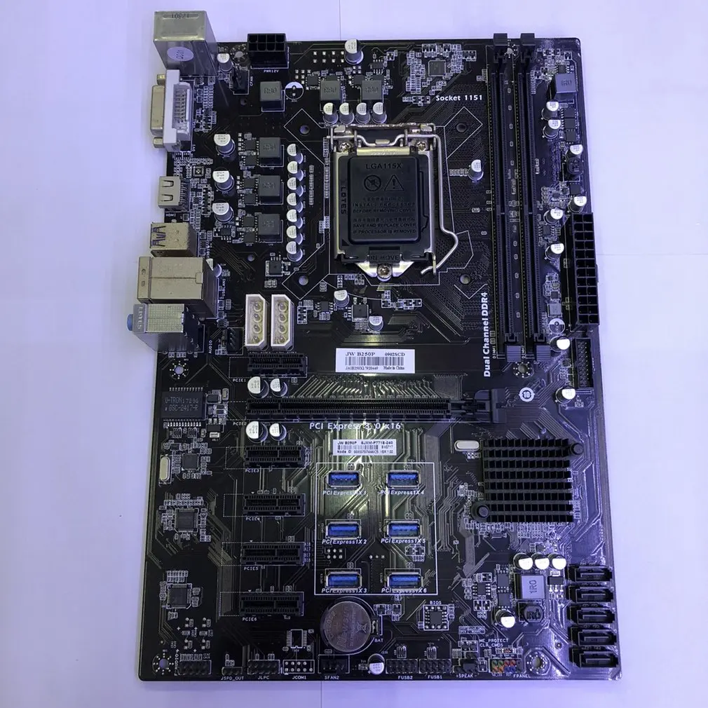 

B250P computer 11 card integrated graphics card multi-channel computing power mining motherboard