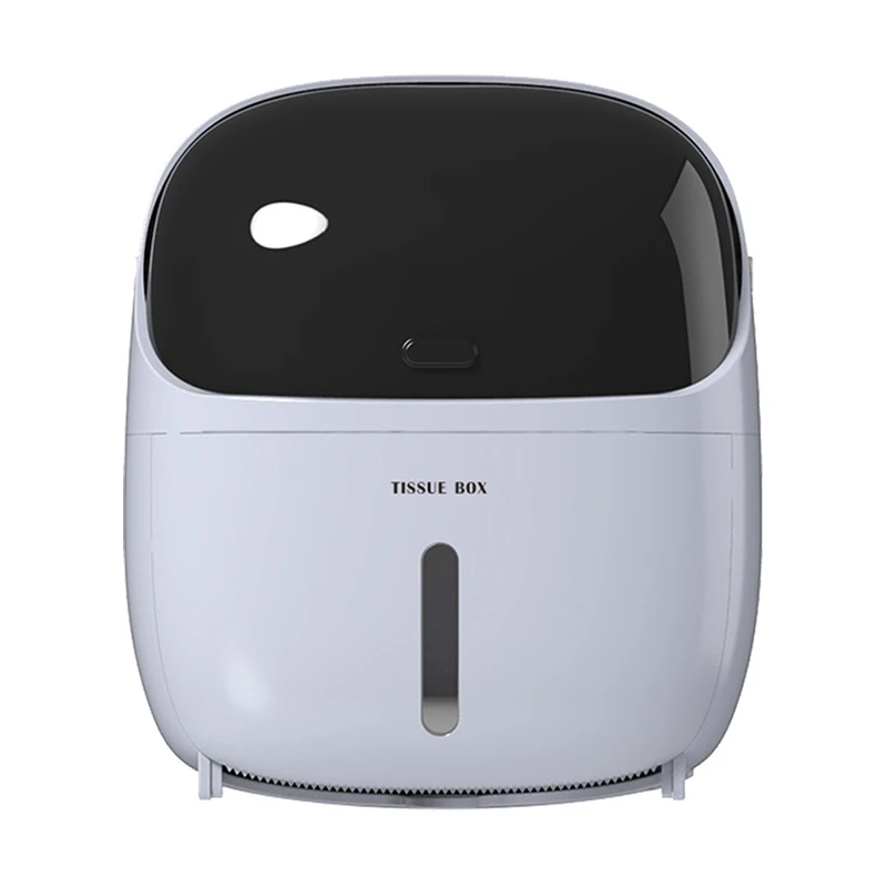 

Tissue Box Waterproof Toilet Paper Holder Creative Robot Multifunctional Hanging Roll Paper Holder Sanitary Napkin Box Shelf