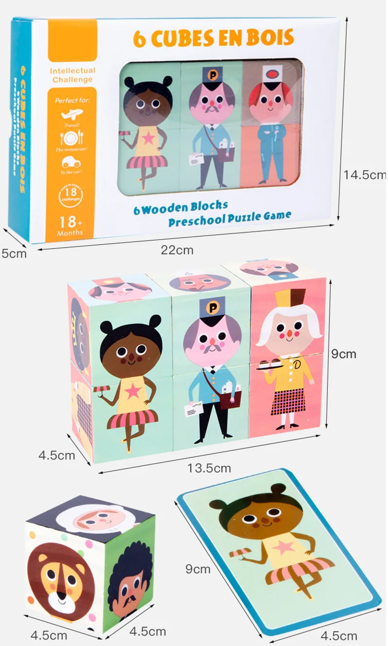 

DIY Emotion Change 3D Building Blocks Creative Cartoon Facial Figure Match Learning Educational Toys For Children Kid Funny Gift