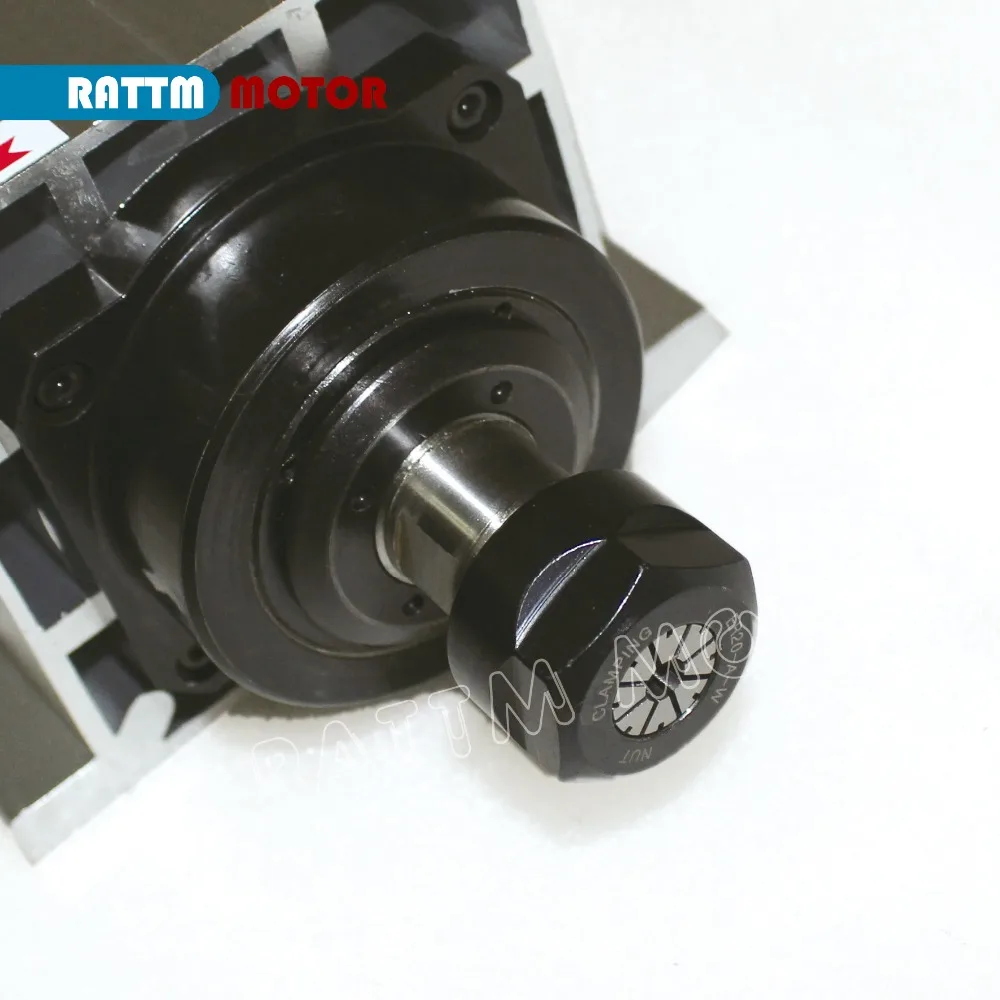 Квадратный мотор шпинделя с воздушным охлаждением 3 кВт ER20 220 В 0 01 мм 4