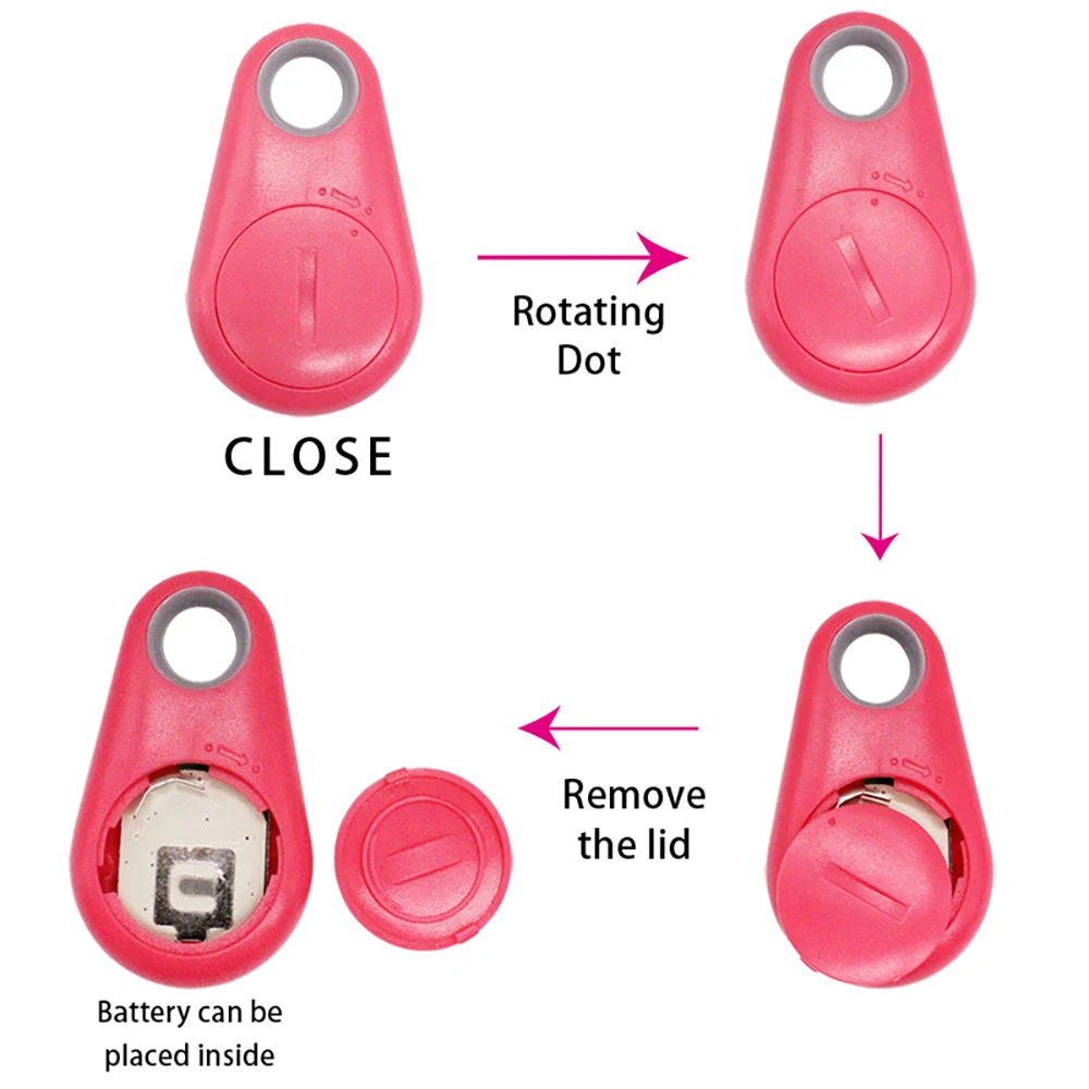 mini anti lost keychain smart tag bluetooth finder device gps bi directional alarm tracker phone wallet pet child key locator free global shipping