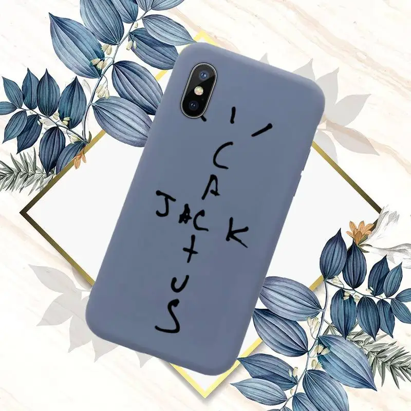 

cactus jack Phone Case Blue Candy Color for iPhone 11 12 mini pro XS MAX 8 7 6 6S Plus X SE 2020 XR