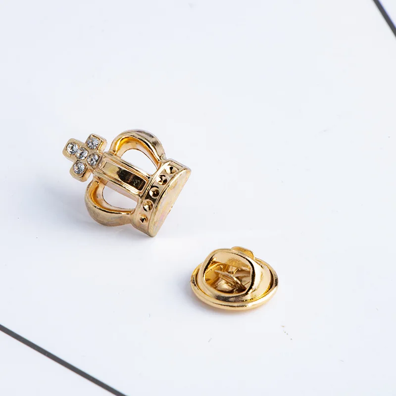 Одежда Цвет оранжевый Пряжка броши в форме короны королева корсажи штырь