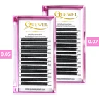 Quewel YY форма для наращивания ресниц Новые пушистые Индивидуальные ресницы 8-15 мм искусственный норковый натуральный объем BCCCDDD Curl оптовая продажа