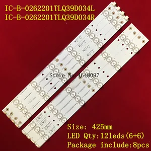 Светодиодный Подсветка полосы для Leroy светодиодный 39C600J IC-B-0262201TLQ39D034LR 1 комплект = 8 шт.