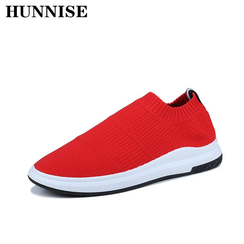 HUNNISE Men`s Casual Shoes Fashion Slip on Men Sandals Quality Air Mesh 39 S Hot Sale Good | Обувь