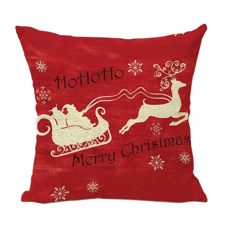 Чехол на подушку фирменное рождественское письмо карамельный костыль снеговик