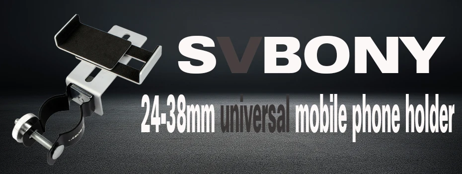 SVBONY 24-38 мм Универсальный держатель для мобильного телефона Регулируемый адаптер установка микроскопа диапазон наблюдения телескоп клип кронштейн