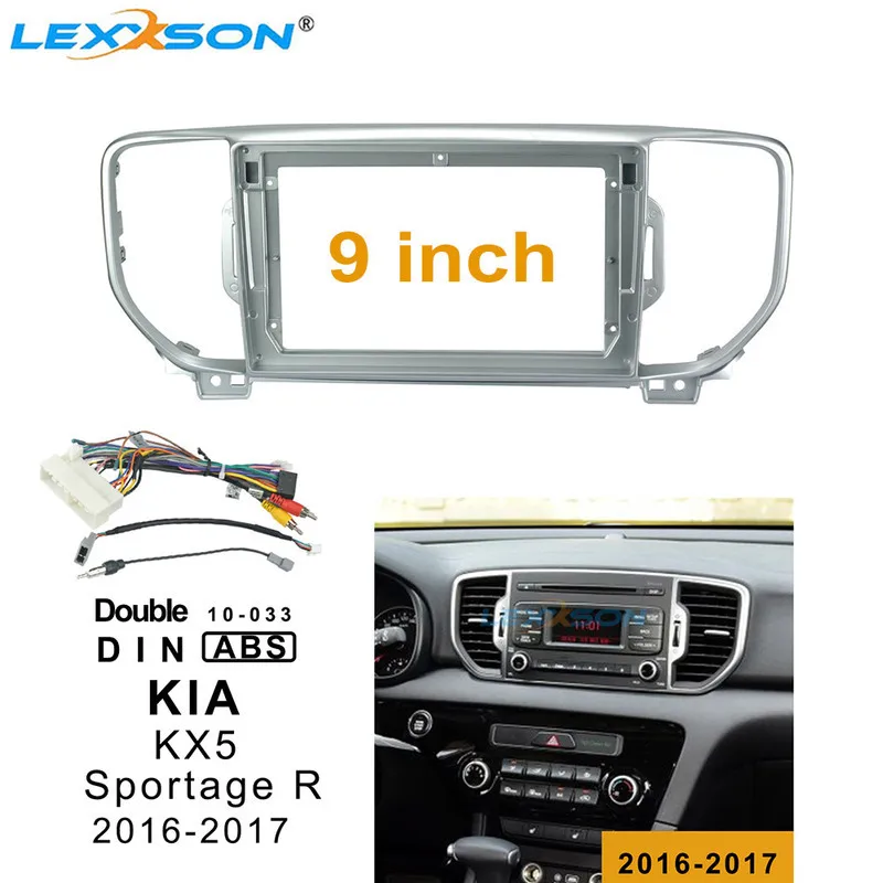 9 дюймов 2din Автомагнитола для Kia KX5 SPORTAGE 2016 2017 стерео двойной DIN dvd рамка Установка