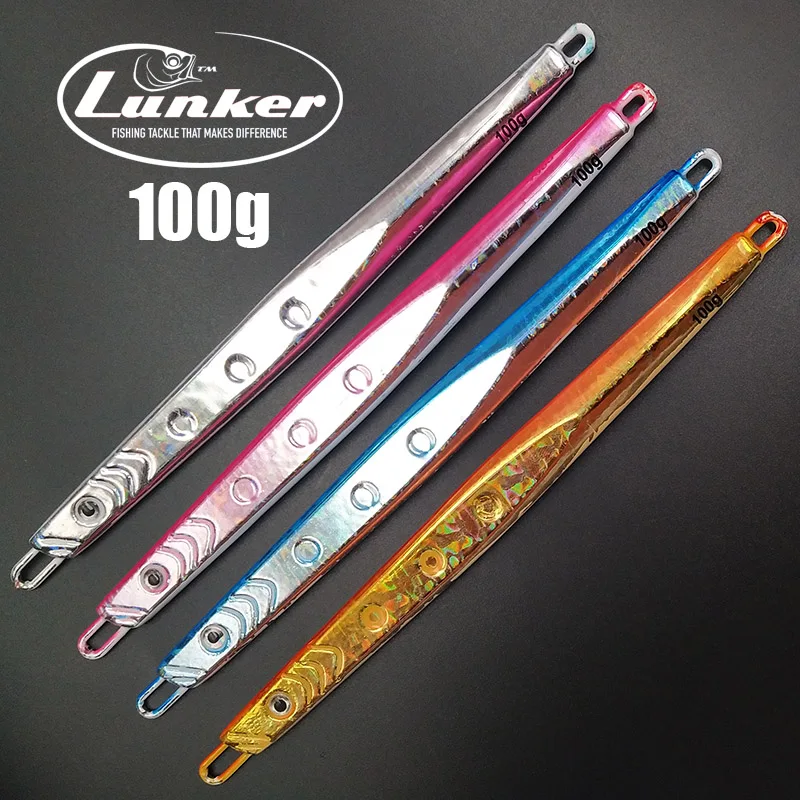 Lunker Вертикальная приманка для джига 100 г быстрая металлическая ловли Туна
