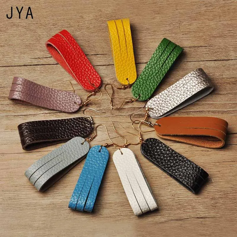 Женские кожаные серьги Cpop модные геометрические с подвеской ювелирные украшения