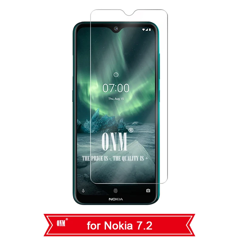 For NOKIA 7.2 2 шт закаленное стекло для NOKIA 7,2 6,2 4,2 3 V 3,1 C 3,1 A 2,2 3,2 4,2 защита экрана 9H закаленное стекло для Nokia 1 Plus X71 - Цвет: For NOKIA 7.2