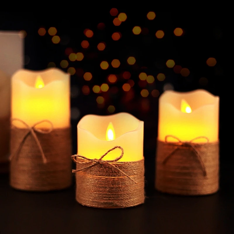 3 шт. светодиодные свечи с пультом ДУ | Лампы и освещение