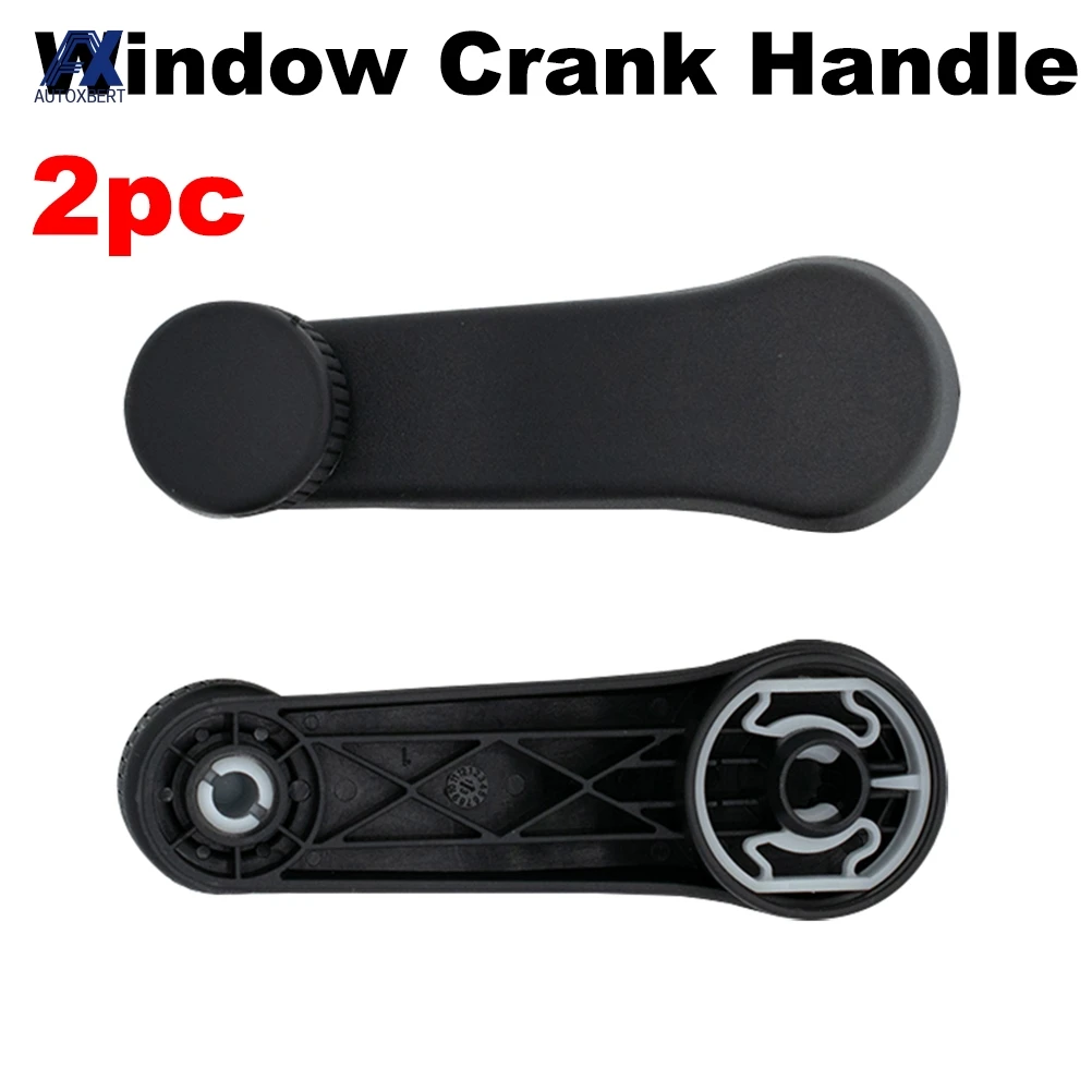 2pcs Car Window Winder Crank Handle For VW T4 Transporter Golf MK3 MK4 6N1 Caddy Vento Bora Polo Van Jetta Beetle 1H0837581D