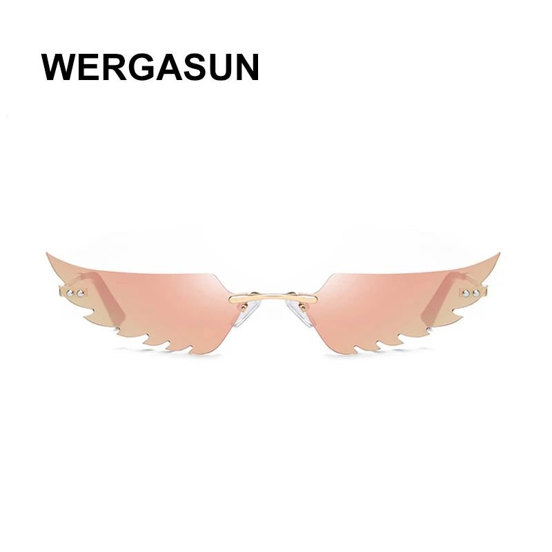 Ретро солнцезащитные очки WERGASUN кошачий глаз женские черные треугольные