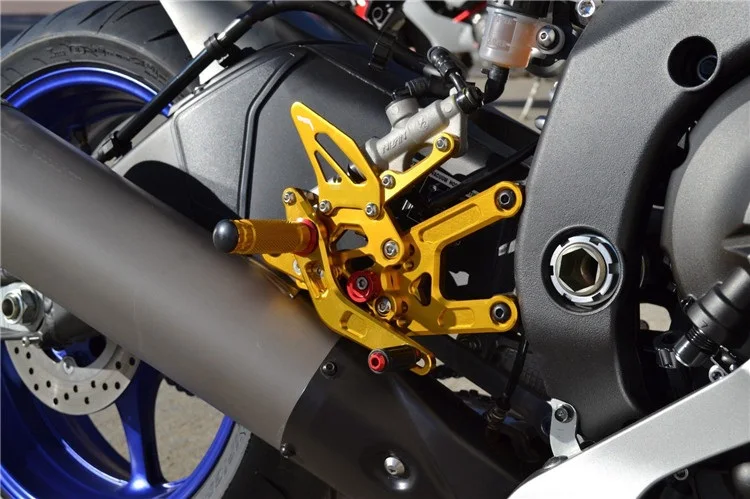 Набор задних и регулируемых ножек с ЧПУ для YAMAHA R6 2006 2007 2008 2009 2010 2011 2012 2013 2014 2015