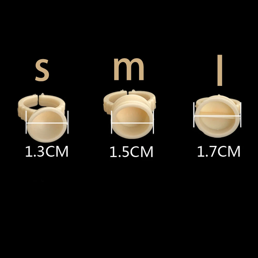 

100Pcs Disposable Tattoo & Permanent Makeup Pigment Ink Caps Cups Large Medium Small Size Tattoo Supplies and Accessories