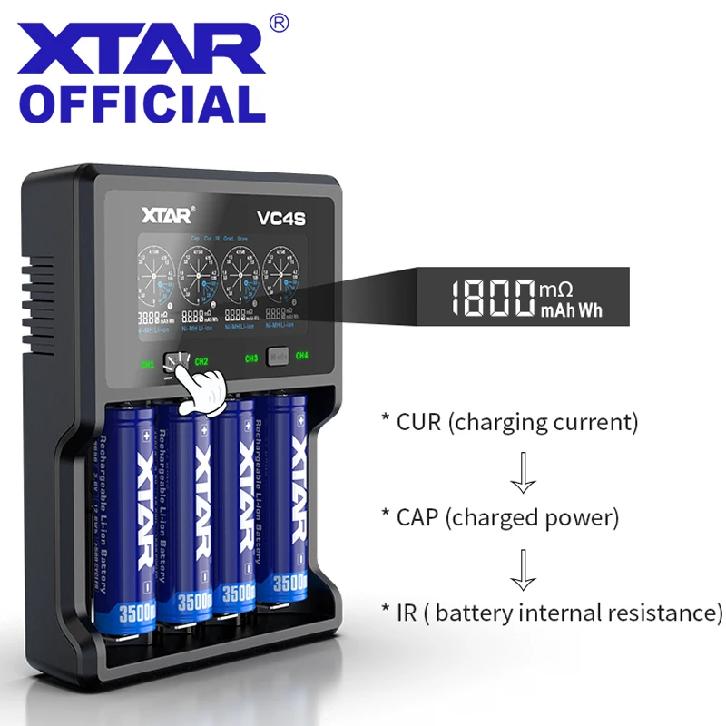 Зарядное устройство для литий ионных аккумуляторов XTAR 18650 VC2 VC2S VC4 VC4S 3 6 В 7 в 20700 21700