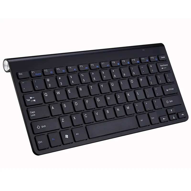 Wholesales Mini Wireless Keyboard Slim 2.4G 78Keys with Multimedia for LAPTOP TV BOX Computer PC android tablet