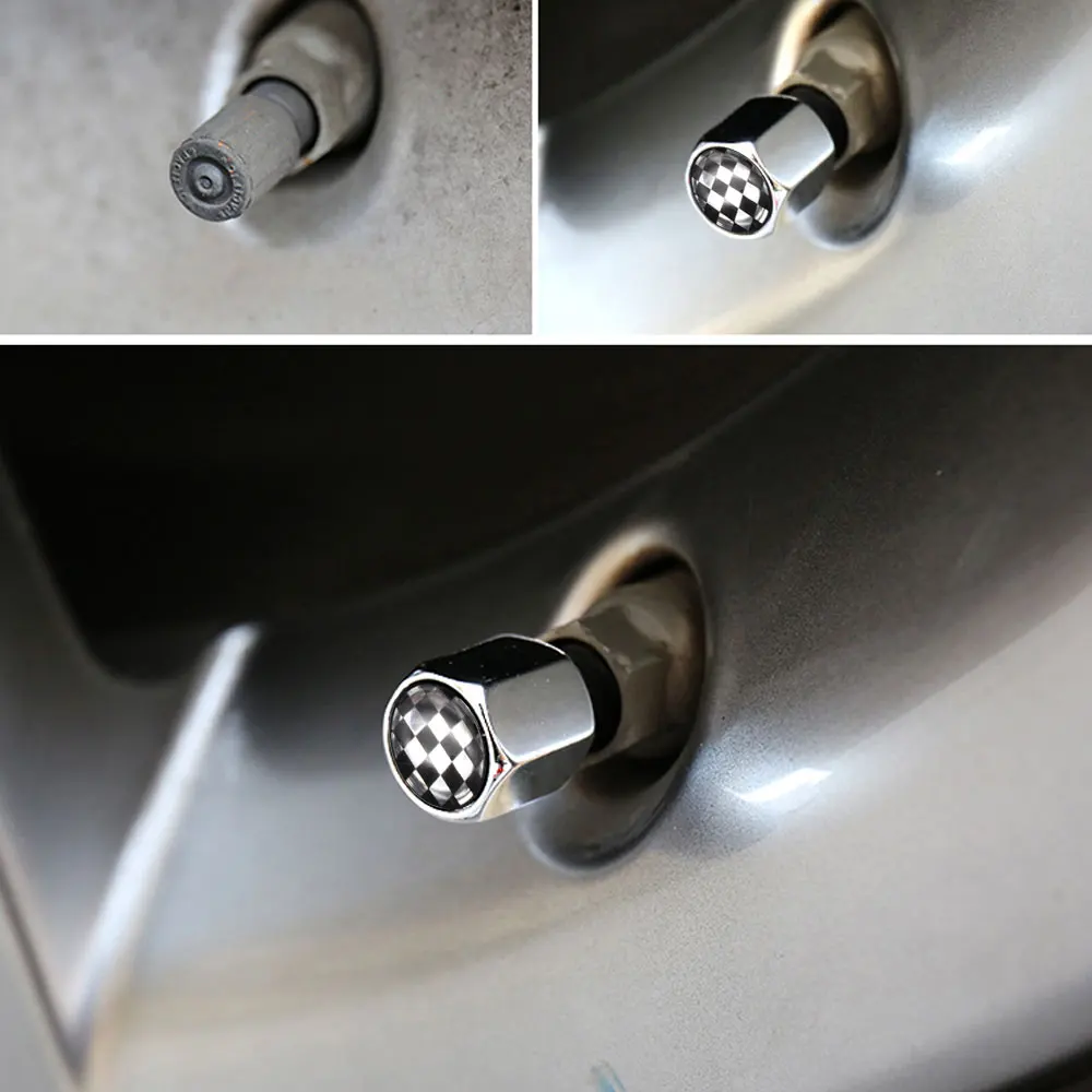 DSYCAR 1 комплект цинковый сплав противоугонные автомобильные колеса крышки