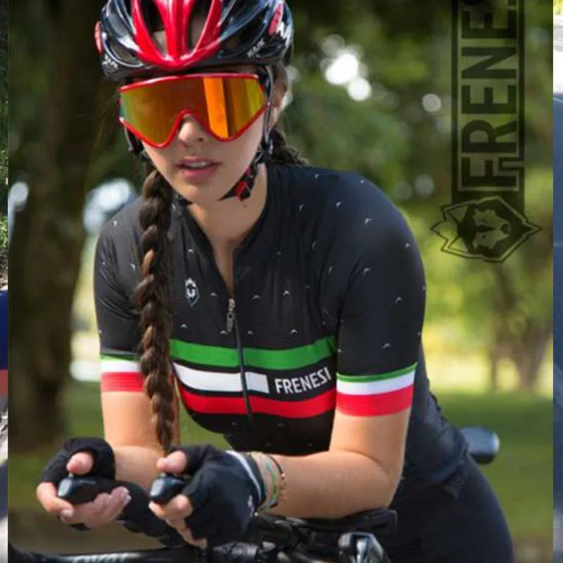 Pro equipo triatlón traje de ciclismo de manga larga Jersey Skinsuit mono Maillot ciclismo Ropa de ciclismo conjunto de gel - Цвет: 5