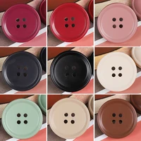 new 6pcs resin 4 holes buttons sewing accessories size complete for clothing decorative plastic buttons handmade diy