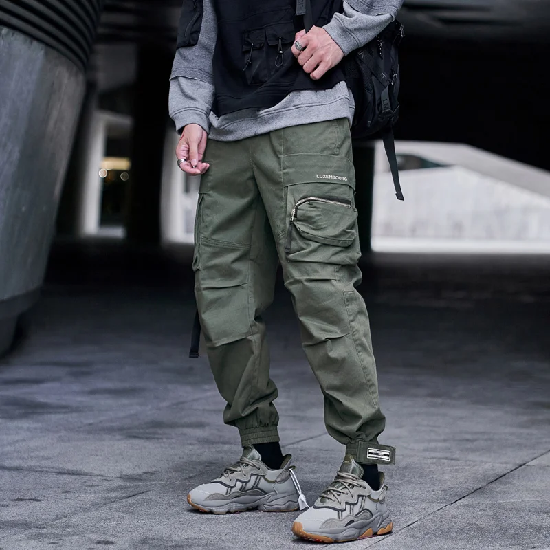 

Mens Cargo Pants Joggers Men Fashion 2020 Baggy Korean Style Hip Hop Japanese Streetwear Trousers Black Pants For Men